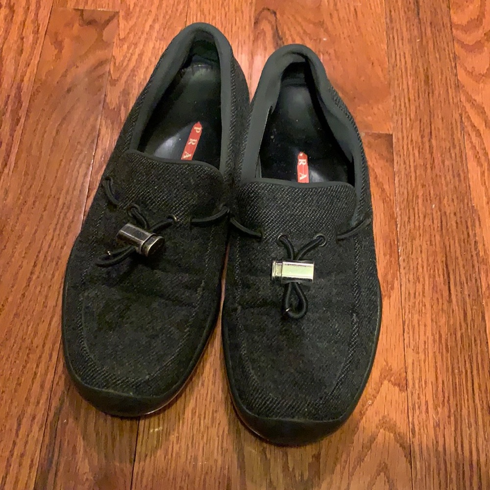 Prada shoes size 38.5 grey
